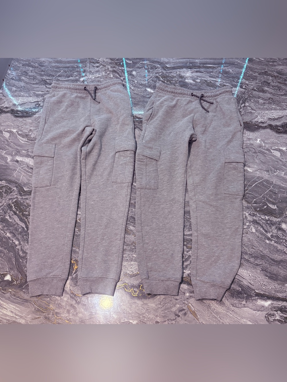 Boys Grey Cargo Jogger Pants Size 8 Medium